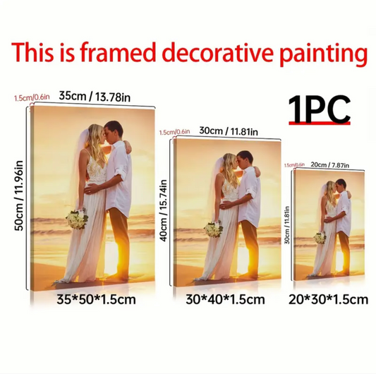Personalised canvas 20x30
