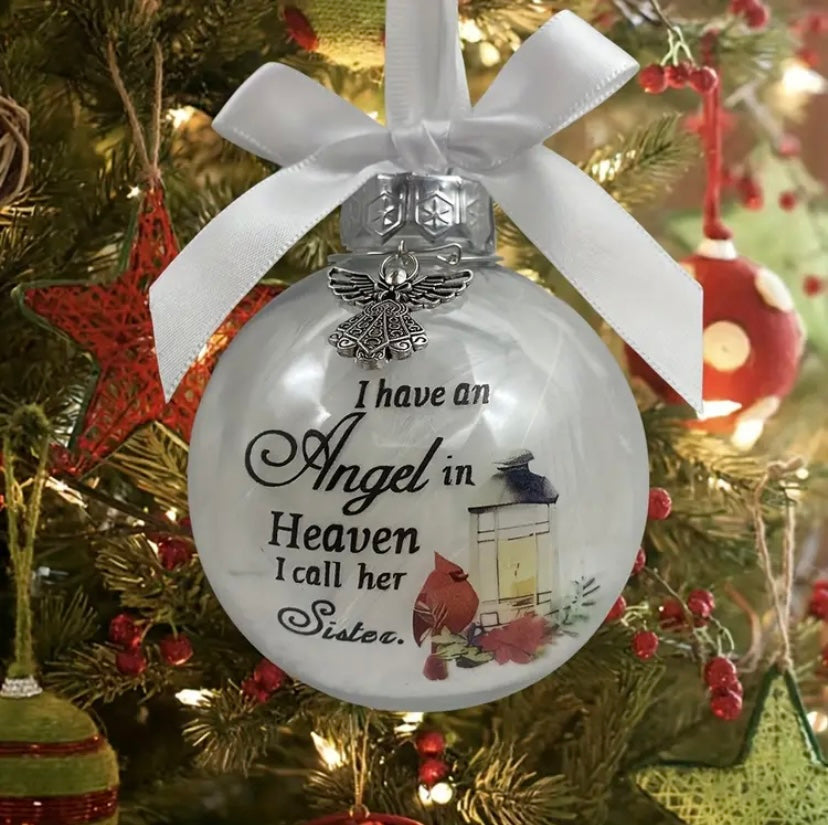 An angel in heaven bauble