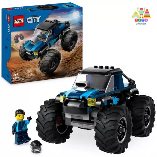 LEGO City Blue Monster Truck Toy Vehicle Playset