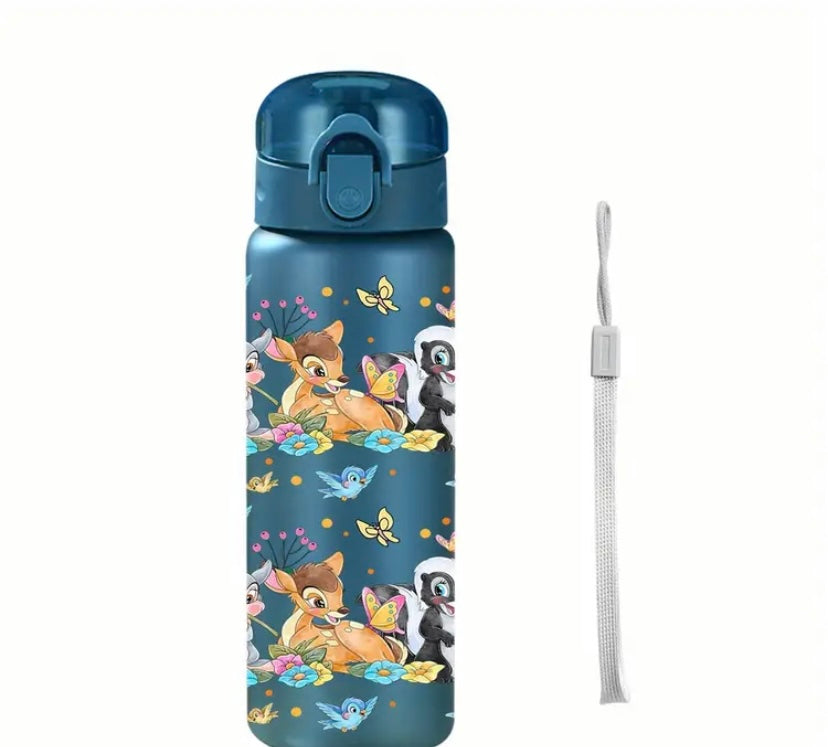 Bambi with flowers and butterfly 26oz water bottle