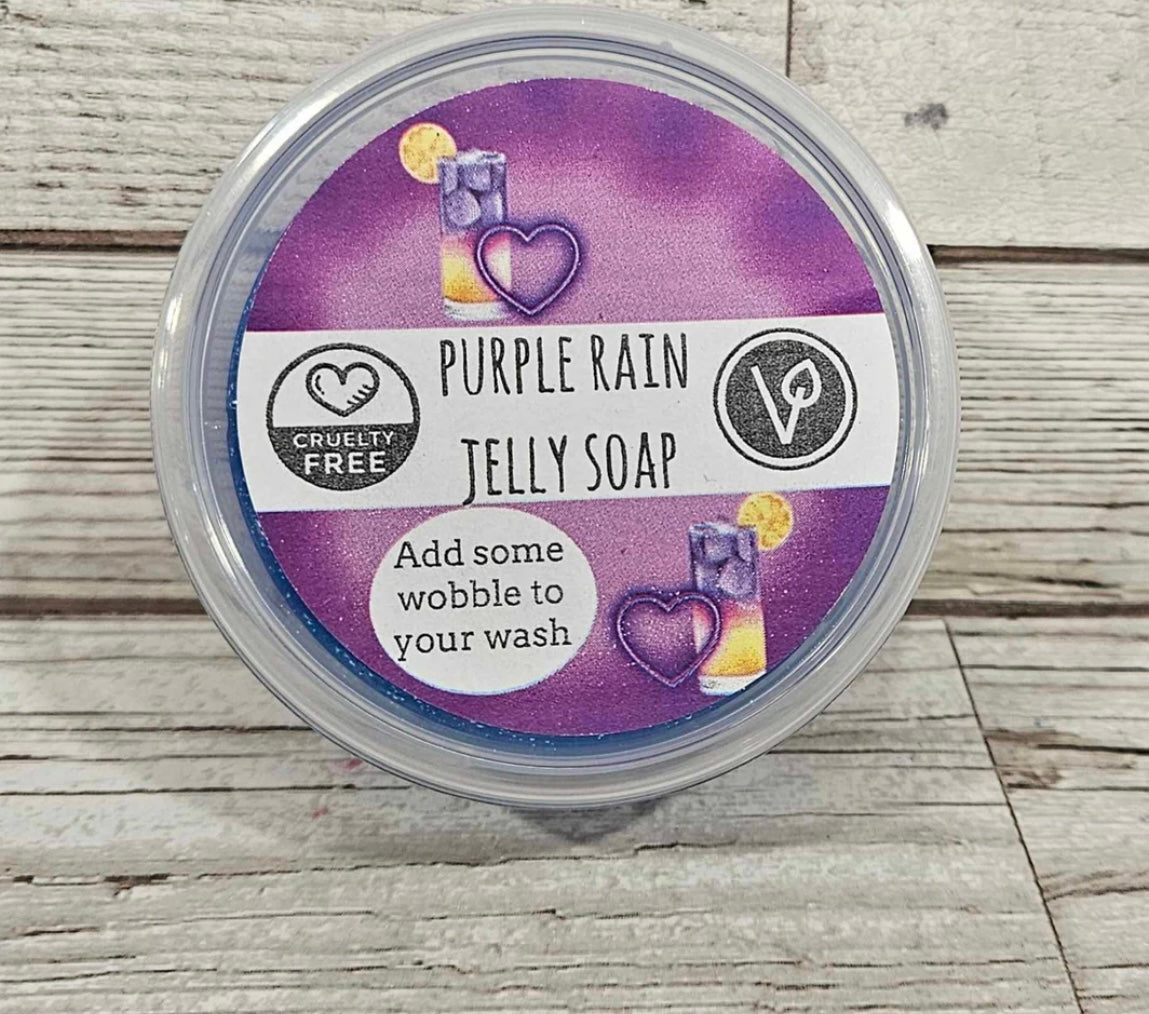 Purple Rain Jelly Soap-100g Pot