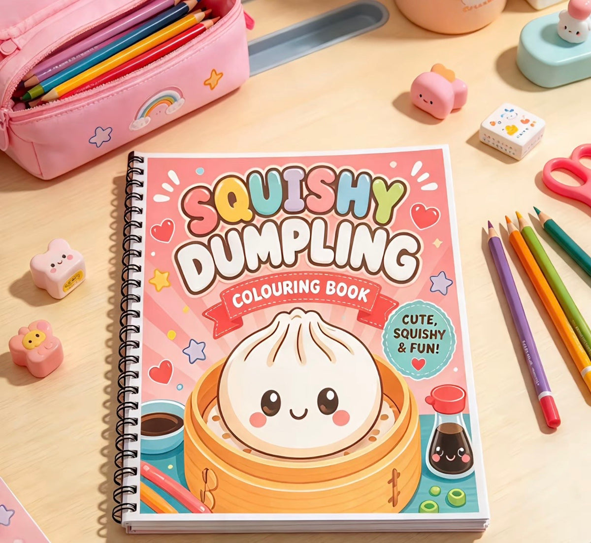 Dumpling Colouring Book