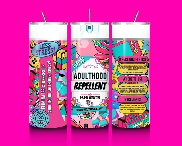 Adulthood repellent 20oz tumbler