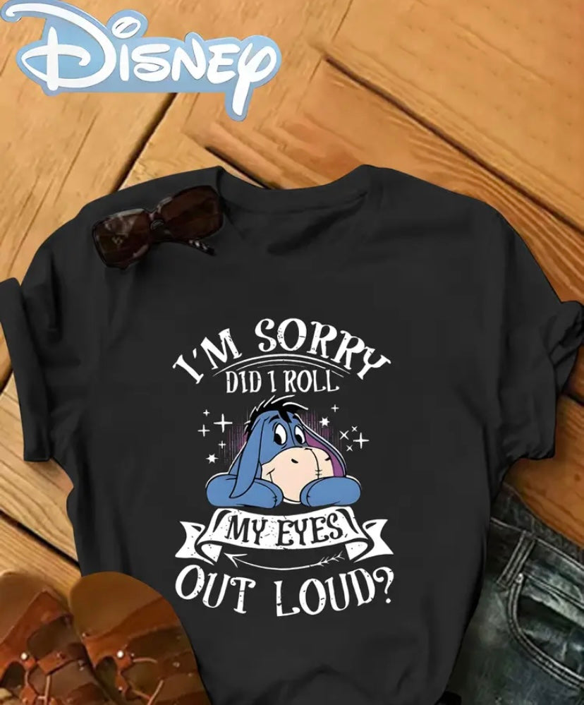 Eeyore ladies top did I just roll my eyes to loud