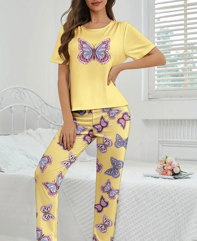 Ladies butterfly pyjamas