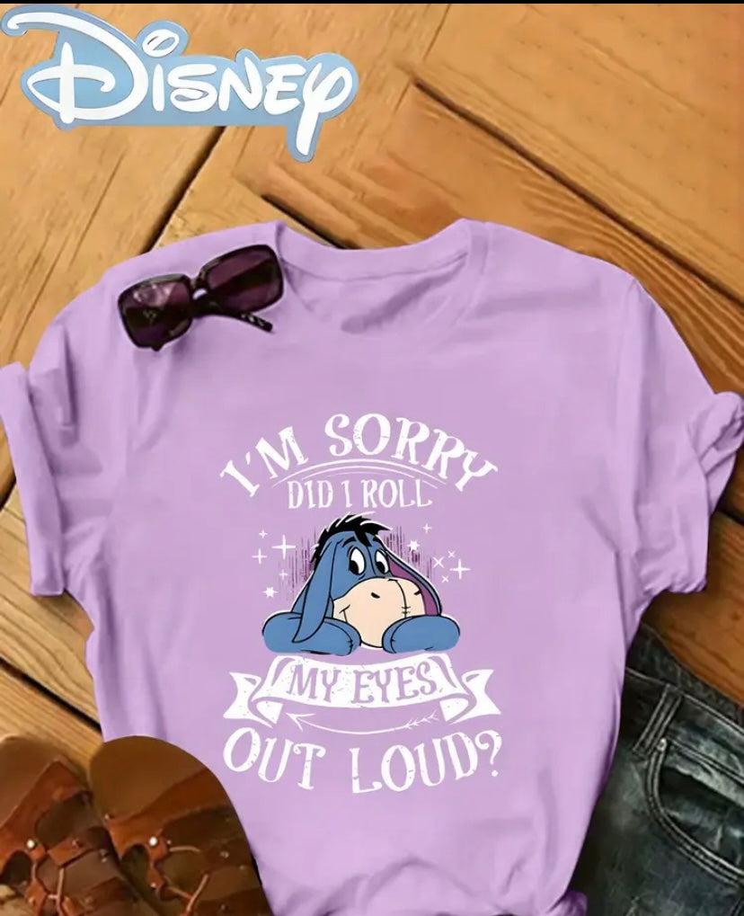 Eeyore ladies top did I just roll my eyes to loud