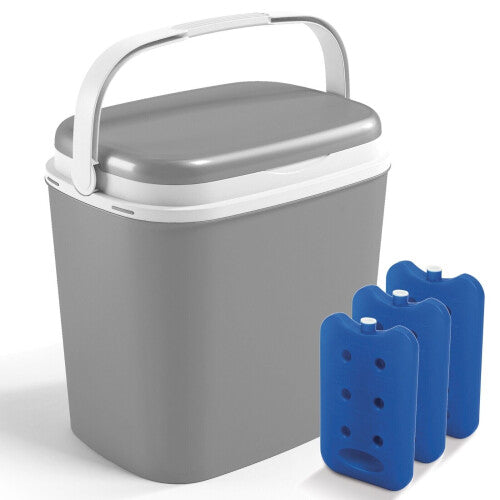 Large 24 Litre Cooler Box +2 Ice Packs