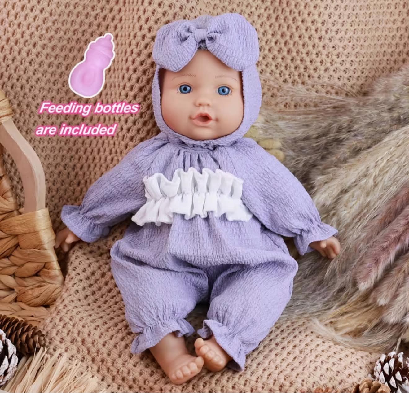Reborn Baby Doll Lifelike 13-Inch