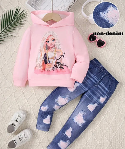 Girl cartoon outfit