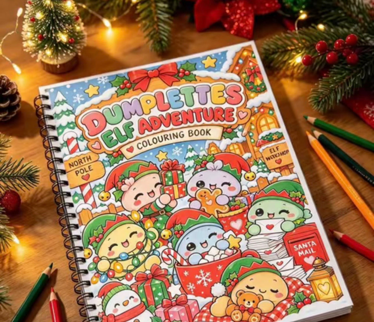 Dumpling Elf Colouring Book