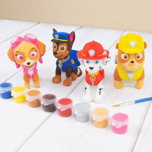 4pk Paint Your Own Paw Patrol Models Set