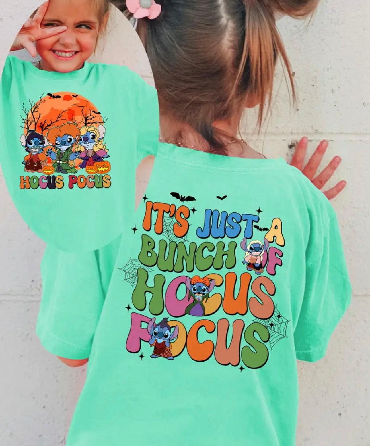 Girls' Halloween T-Shirt - IT'S JUST A BUNCH OF HOCUS POCUS