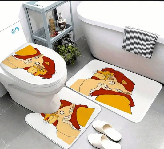 3pc lion king bathroom set