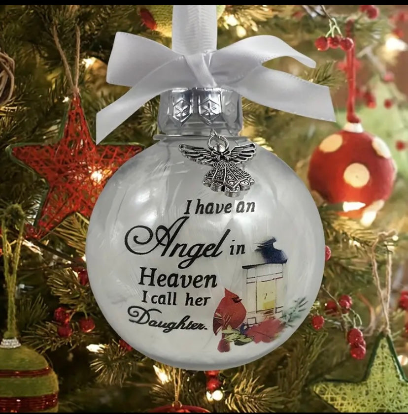 An angel in heaven bauble