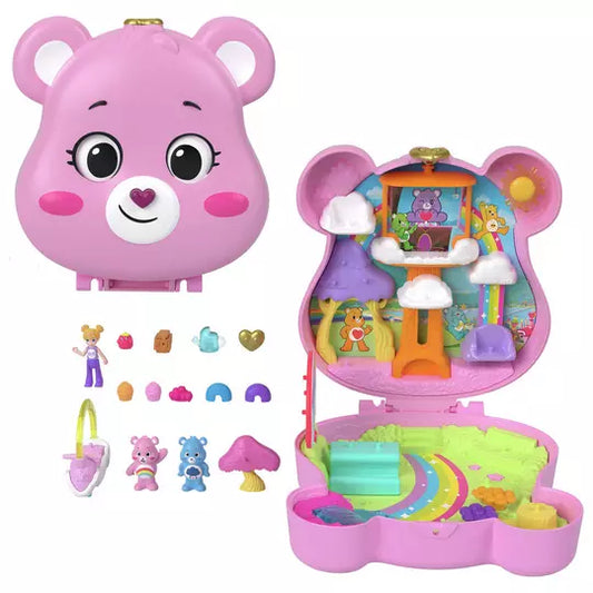 Polly Pocket x Care Bears Dolls & Playset with Toy Car
