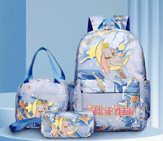 3pc dumbo backpack set