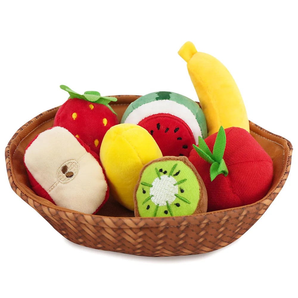 Fabric Fruit Basket Toy Set
