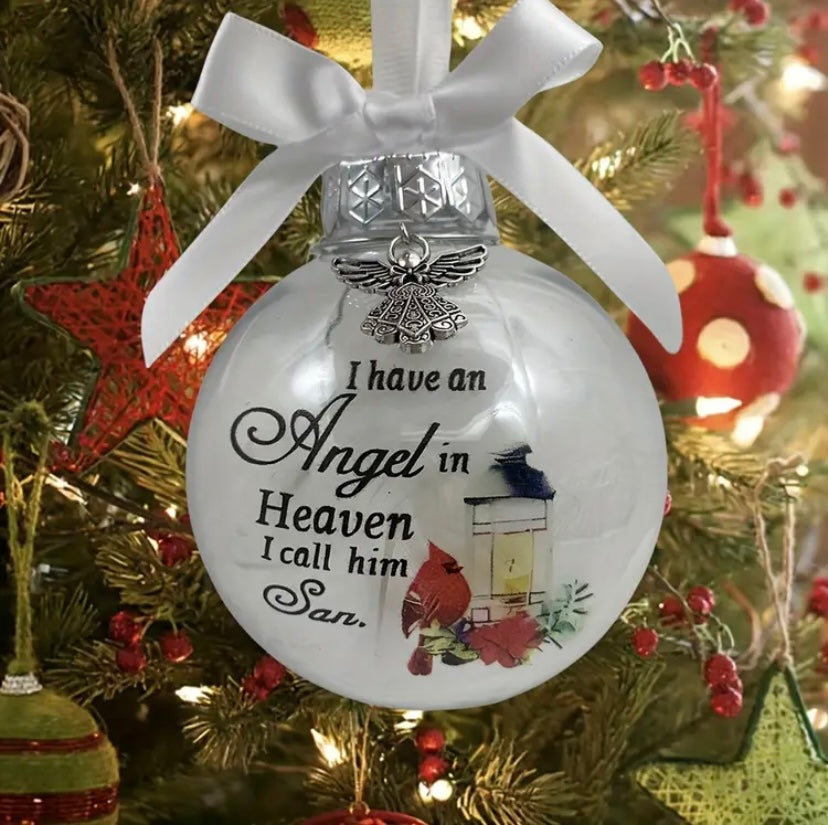 An angel in heaven bauble