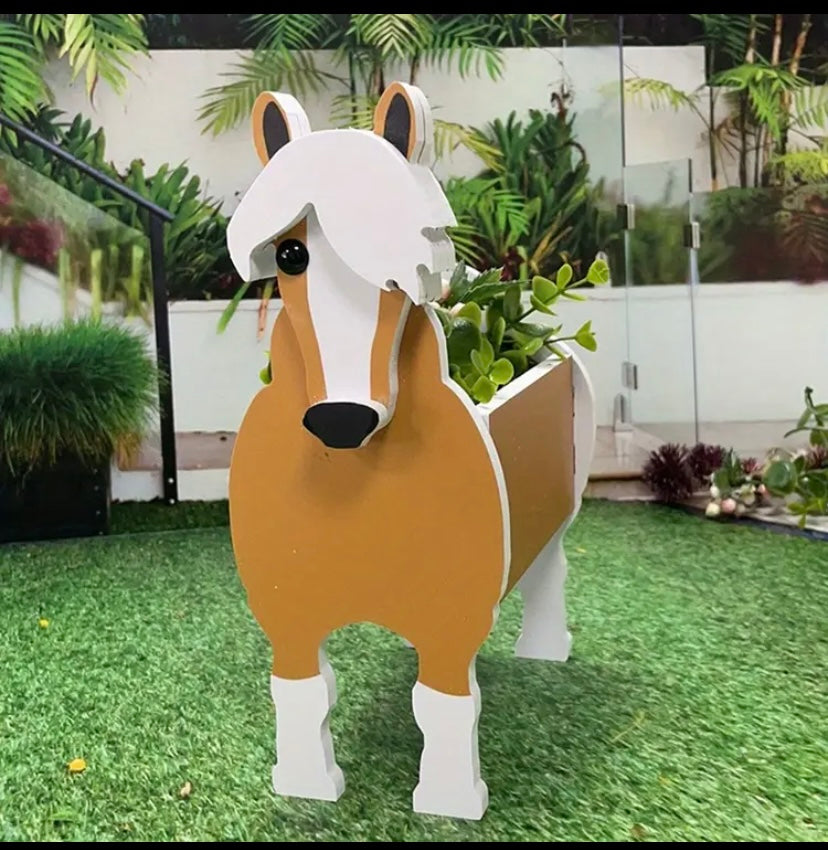 Adorable Desktop Pets Shelving - Multi-Functional Planter for Dogs, Flowers, and Herbs