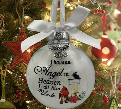 An angel in heaven bauble