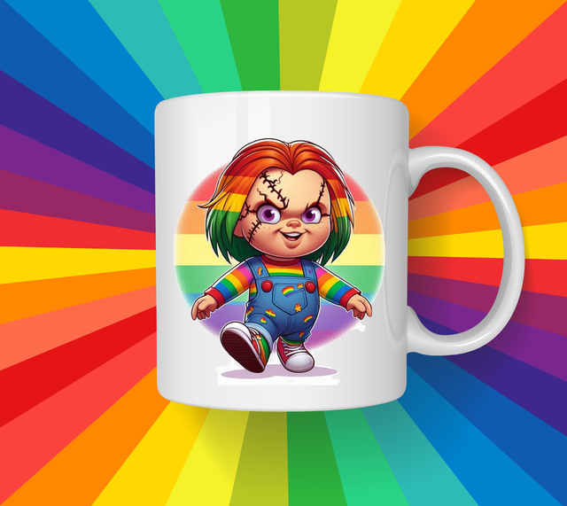 Chucky pride mug