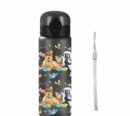 Bambi with flowers and butterfly 26oz water bottle