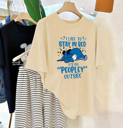 Disney Official Eeyore "Stay in Bed" Women's T-Shirt