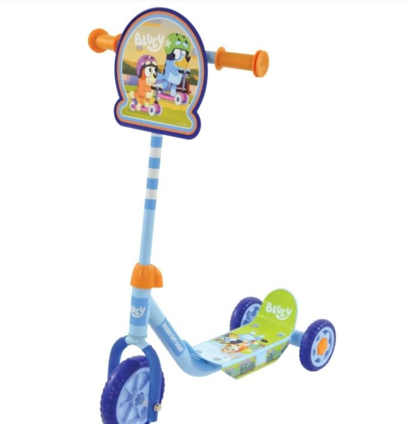 Bluey Kids Outdoor Tri Scooter - Blue