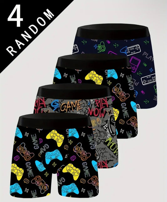 4pc random men gaming boxers