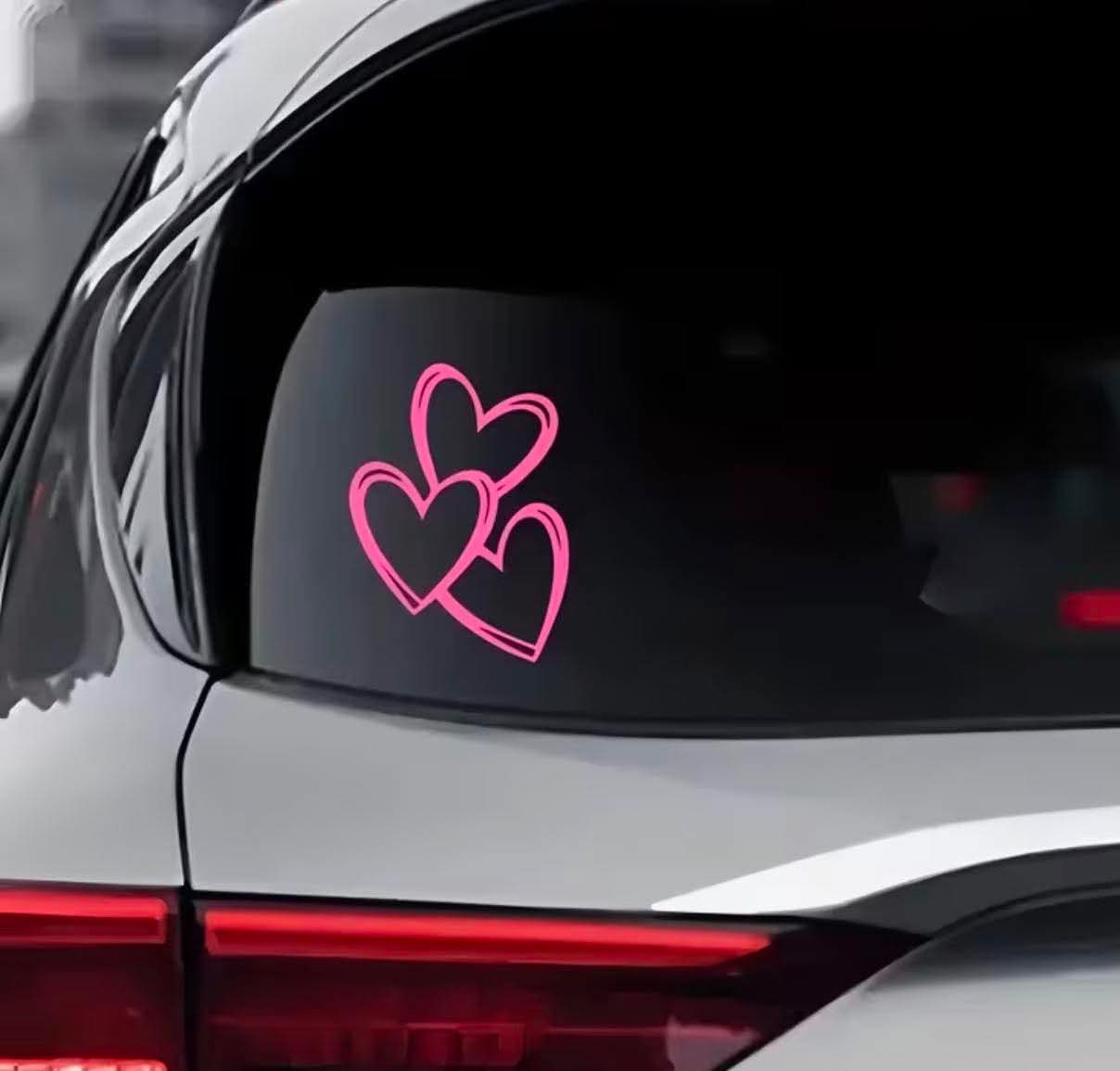 Heart Decals Multi-Surface Stickers for Cars Windows Walls Laptops