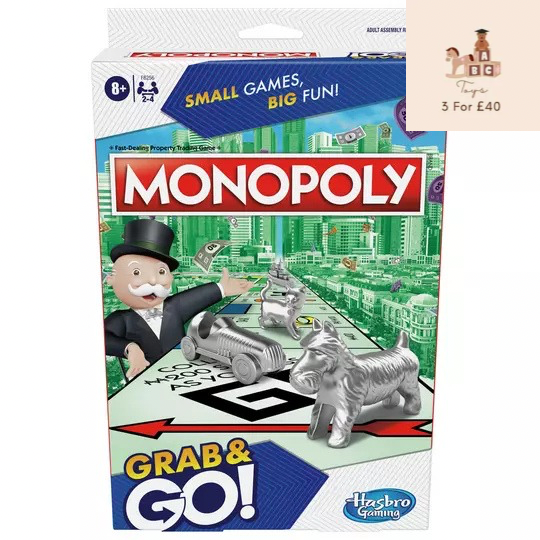 Hasbro Monopoly Grab and Go Mixed Game from Hasbro Gaming