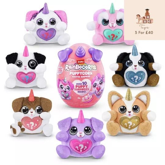 ZURU Rainbocorns Sparkle Heart Surprise Series 3 Puppycorns
