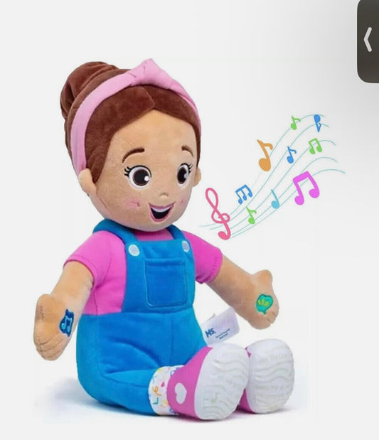Miss Rachel Singing Plush Doll, Interactive Rachel Lady Stuffed Toy with Sound 30CM