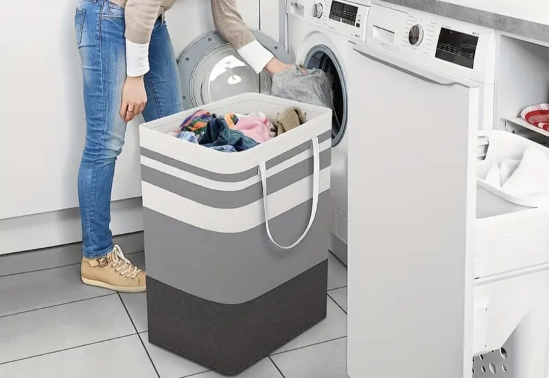 Extra-Large Waterproof Laundry Hamper with Extended Handles