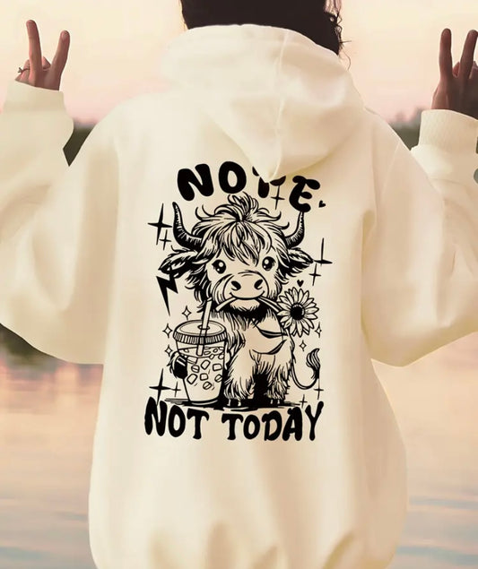 Nope not today ladies hoodie