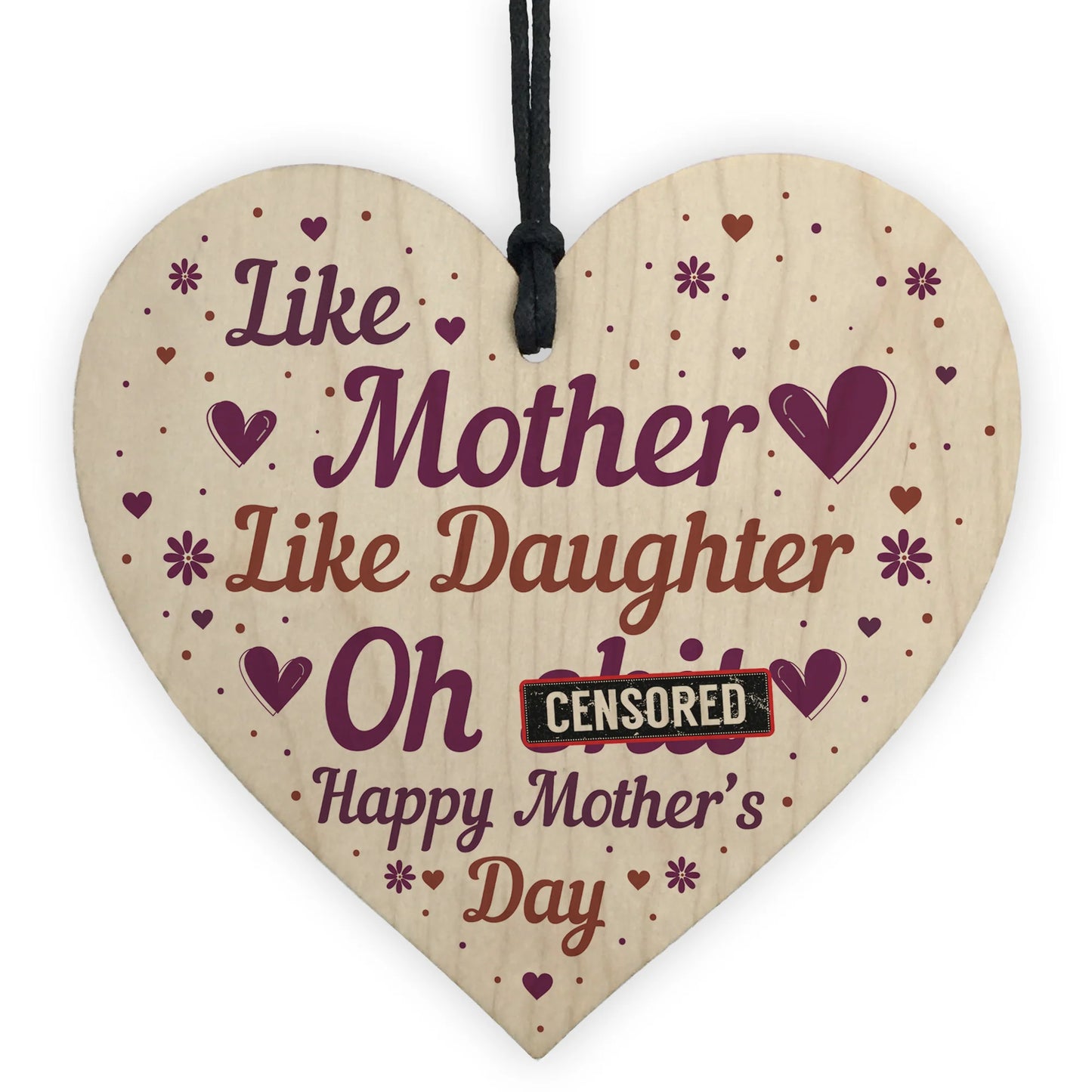Mother like daughter plaque