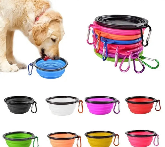 Portable dog water bowl