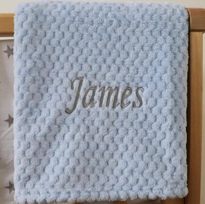 Personalised Baby Waffle Blanket
