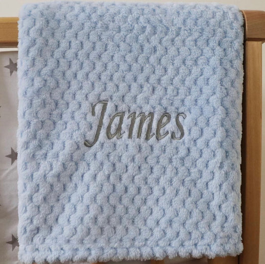Personalised Baby Waffle Blanket