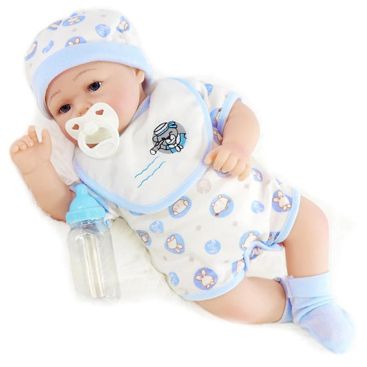 BiBi Doll Reborn Boy Azul