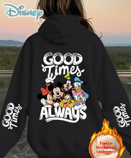 Mickey and Minnie Warm fleece hoodie