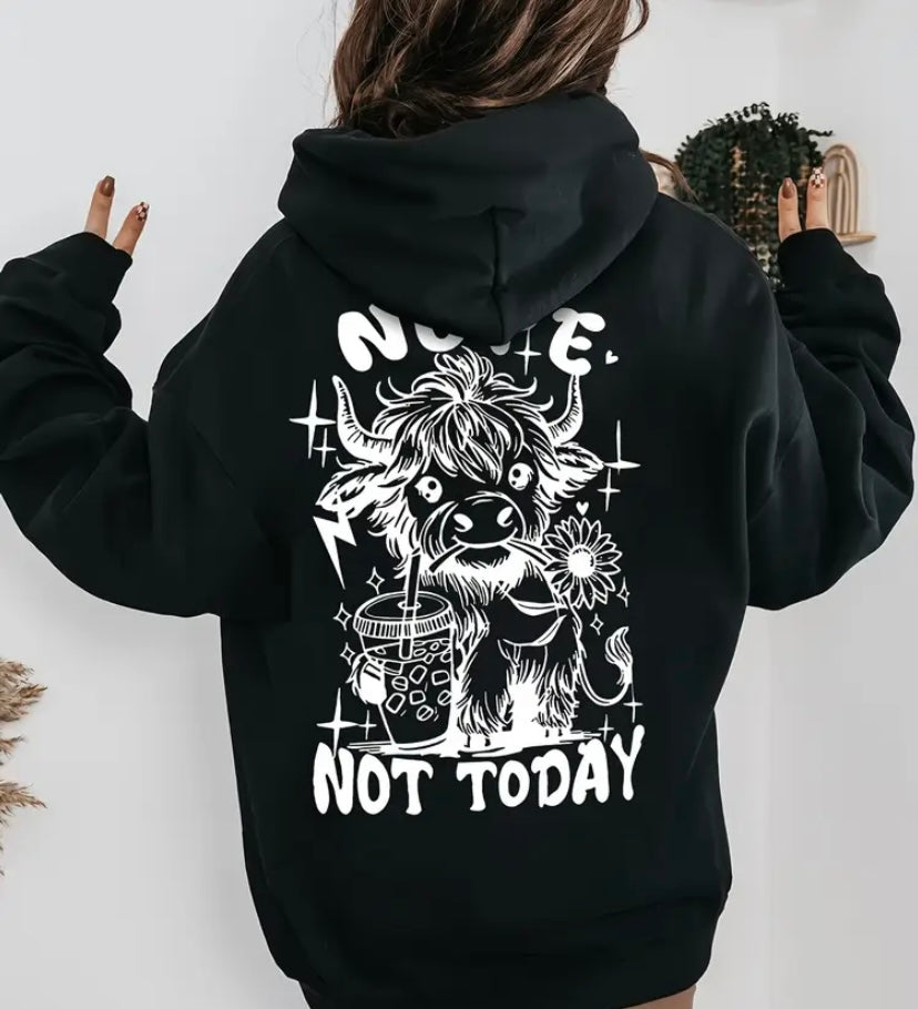 Nope not today ladies hoodie