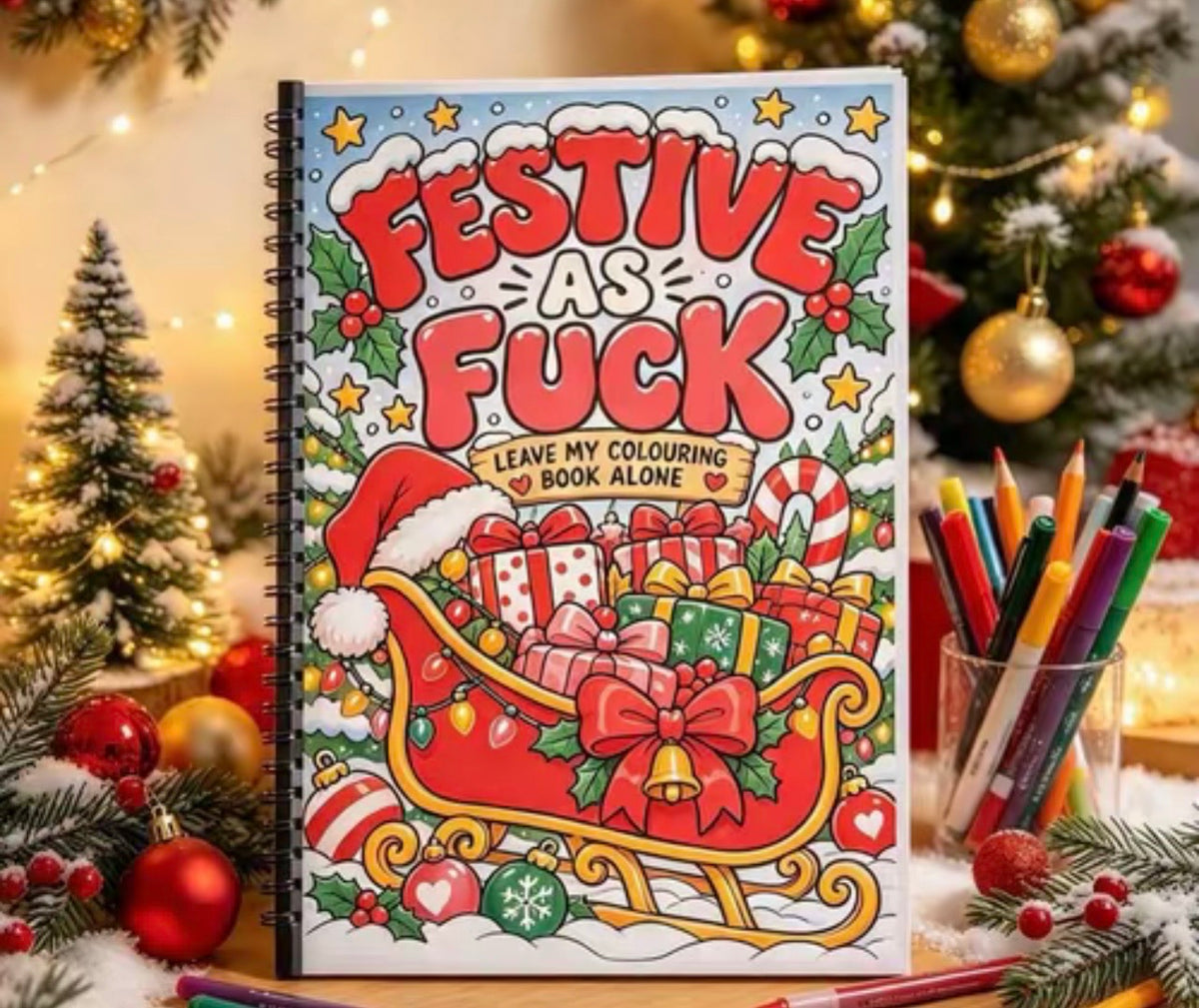 Adults Christmas Colouring Book