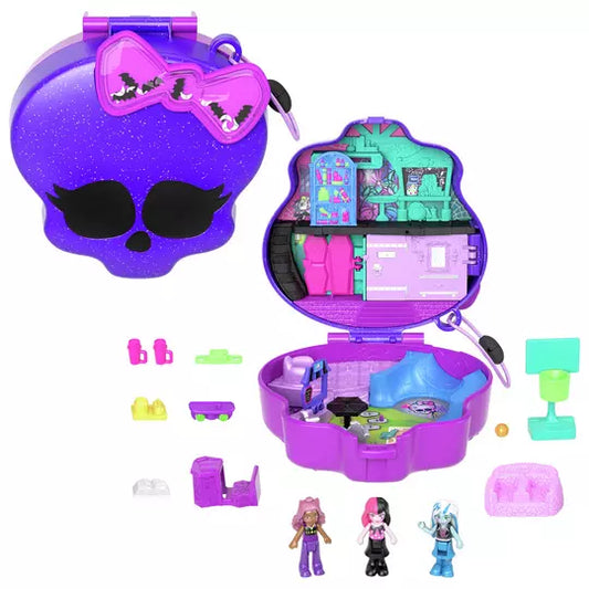 Polly Pocket Monster High Playset and 3 Micro Dolls