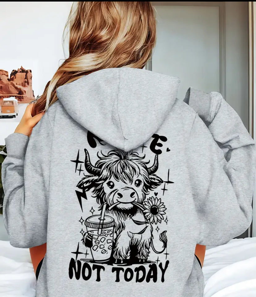 Nope not today ladies hoodie