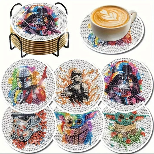 6pc Star Wars Dimond art coasters