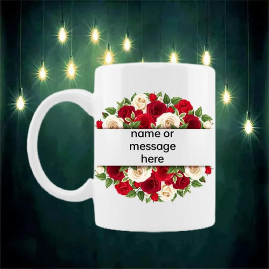 Beautiful flower mug