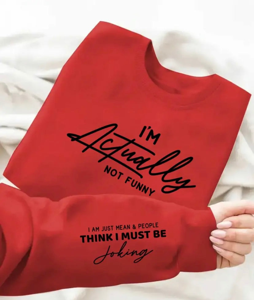 I’m actually not that funny jumper