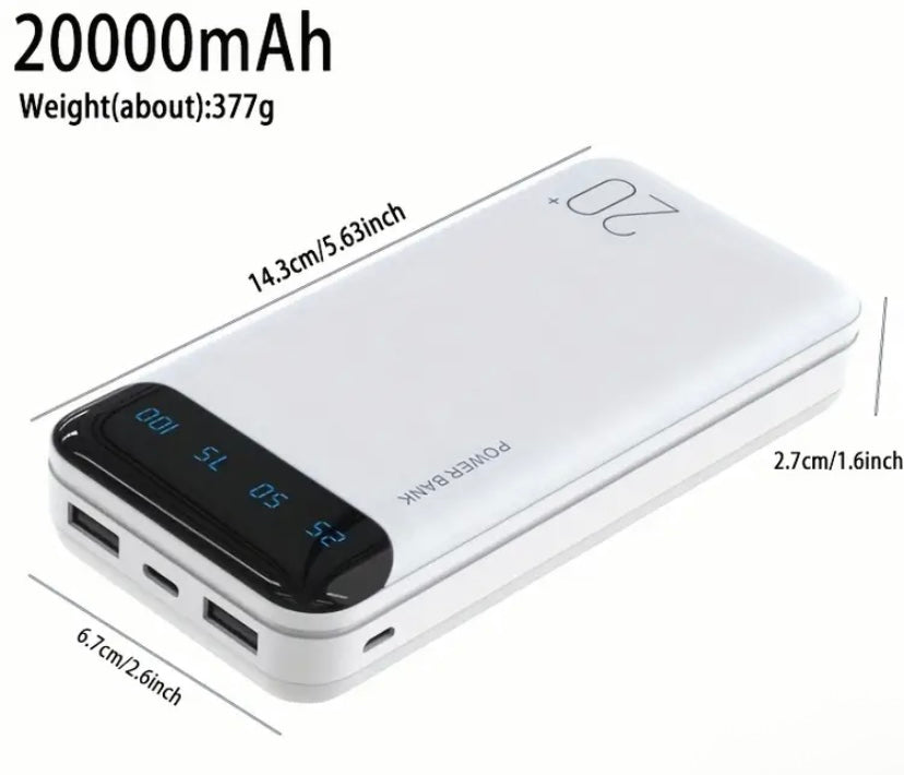 Outdoor power bank 20000mAh