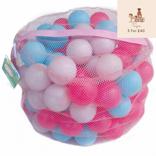 Chad Valley Bag of 100 Pink and Blue Play balls